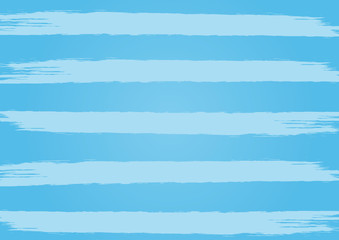 Fototapeta premium Rectangle blue background with horizontal stripes. Painted by a rough brush.