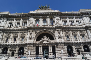 Ancient marble building in Rome