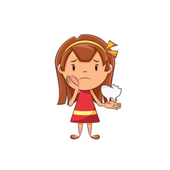 Girl toothache