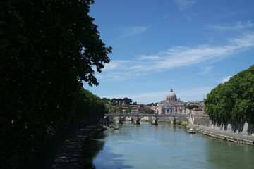 Ancient bridge in Rome