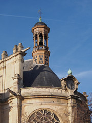 Clocher et horloge de l'église Saint-Eustache - Paris