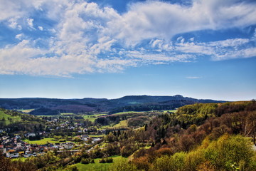 Fototapeta na wymiar A beautiful view over the Eifel