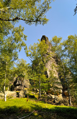 Schrammsteine, Elbsandsteingebirge, Sächsische Schweiz, Sachsen, Deutschland, Europa,...