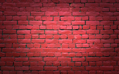 Naklejka na ściany i meble Red brick wall