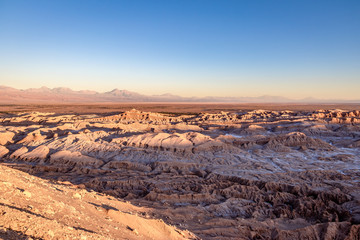 Fototapeta na wymiar Death Valley at Sunset - Atacama Desert, Chile