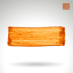 Brush stroke and texture. Grunge vector abstract hand - painted element. Underline and border design.