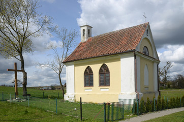 Obraz premium Chapel in Łęgno