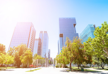 Obraz premium Las Condes district in Santiago, Chile