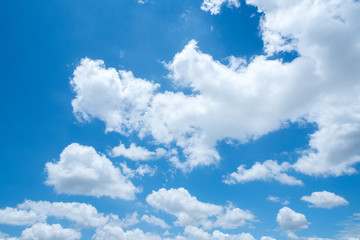 Naklejka na ściany i meble clear blue sky,clouds with background
