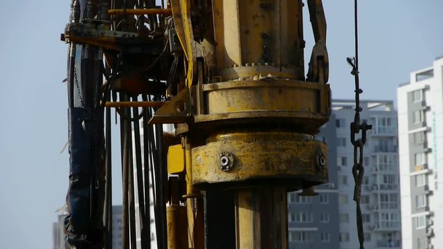 drilling machinery,Construction of city buildings.