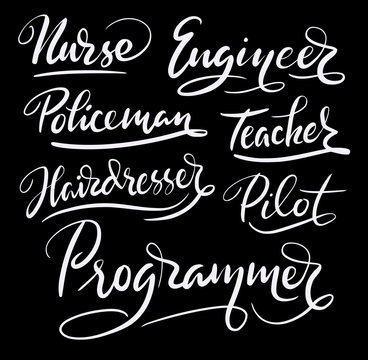 Programmer and engineer hand written typography. Good use for logotype, symbol, cover label, product, brand, poster title or any graphic design you want. Easy to use or change color
 
