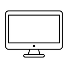 computer desktop isolated icon vector illustration design