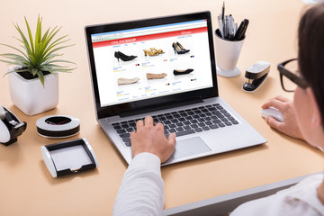 Businesswoman Doing Online Shopping