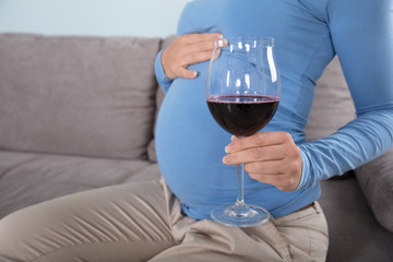 Pregnant Women Drinking Red Wine