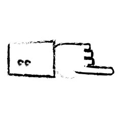 hand human isolated icon vector illustration design