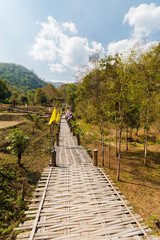 Buddha bamboo bridge in Pai