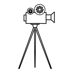 Obraz premium video camera cinema icon vector illustration design