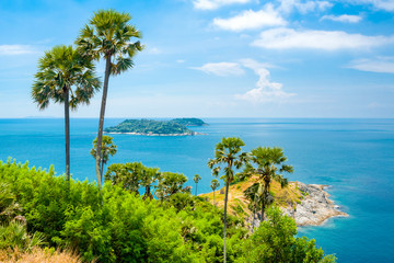 Fototapeta na wymiar View from Promthep Cape in Phuket, Thailand 