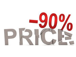 A discount of  90% for the cracked decals price. 3d sale render