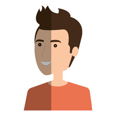 young man avatar character vector illustration design
