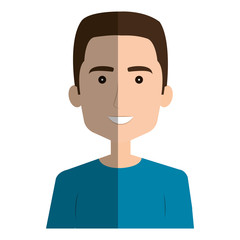 young man avatar character vector illustration design