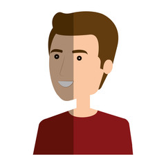 young man avatar character vector illustration design