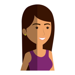 beautiful and young woman student vector illustration design