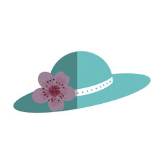 Nice summer hat icon vector illustration design