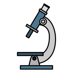 microscope laboratory isolated icon vector illustration design