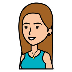 beautiful and young woman student vector illustration design