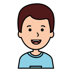 cute little boy character vector illustration design