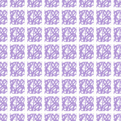 Seamless pattern of violet squares 