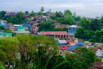 Fototapeta na wymiar View of Samarinda, Borneo, Indonesia