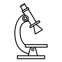 microscope laboratory isolated icon vector illustration design