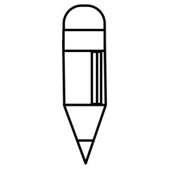 pencil school isolated icon vector illustration design