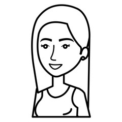 beautiful and young woman student vector illustration design