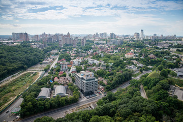 Kiev the capital of Ukraine, top view