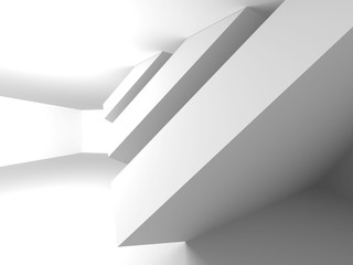 Abstract Modern White Architecture Background
