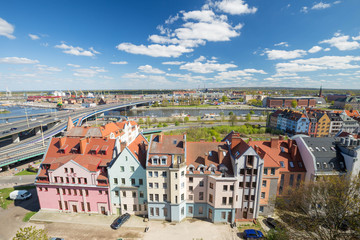 Szczecin / panorama zabytkowej części miasta