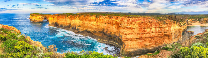 Mutton Bird Island panoramic view along the Great Ocean Road, Australia