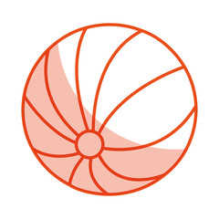 beach balloon isolated icon vector illustration design