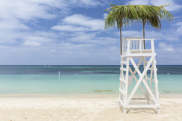 Empty Lifeguard Tower on West Bay