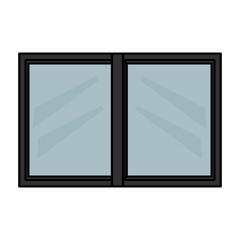 windows house glass icon vector illustration design