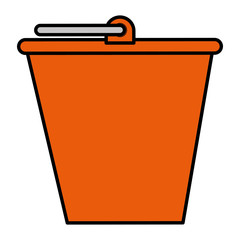 bucket pot isolated icon vector illustration design