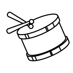 Obraz na płótnie Canvas drum instrument toy icon vector illustration design