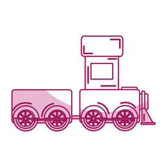 cute train toy icon vector illustration design