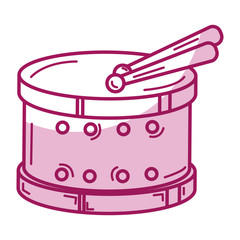 drum instrument toy icon vector illustration design