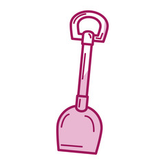 shovel tool isolated icon vector illustration design