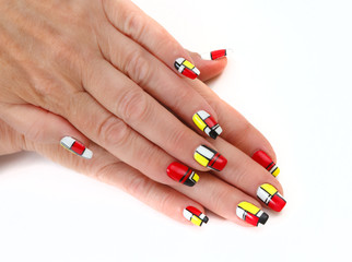 Female hands with manicure