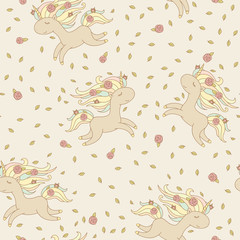Obraz premium Unicorn seamless pattern